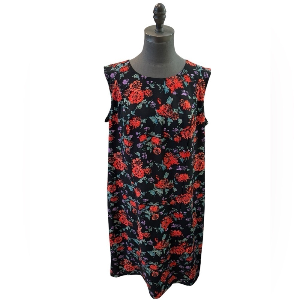 Jessica London Floral Sleeveless Sheath Dress Size 18